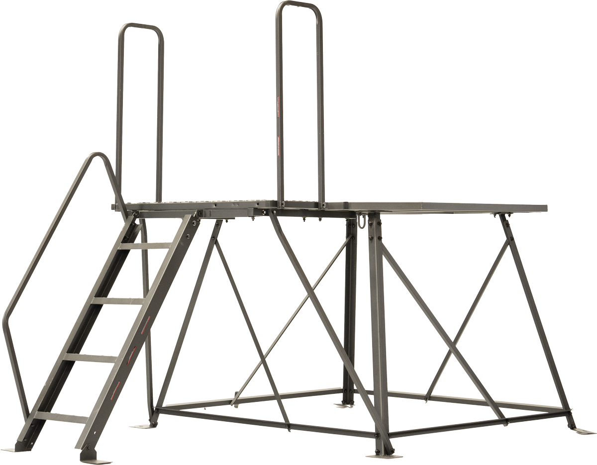 Titan 4ft hunting blind tower with ladder, standalone view