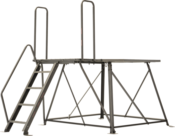 Titan 4ft hunting blind tower with ladder, standalone view