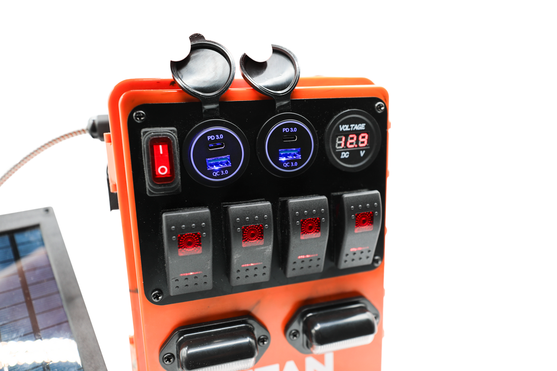 Titan Power Bank with 12V Solar Panel